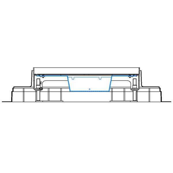 Produktbild UBD 321 326  -  Steckdoseneinsatz horizontal für 2x4 FLF inkl. 4x 1xT13, weiss
